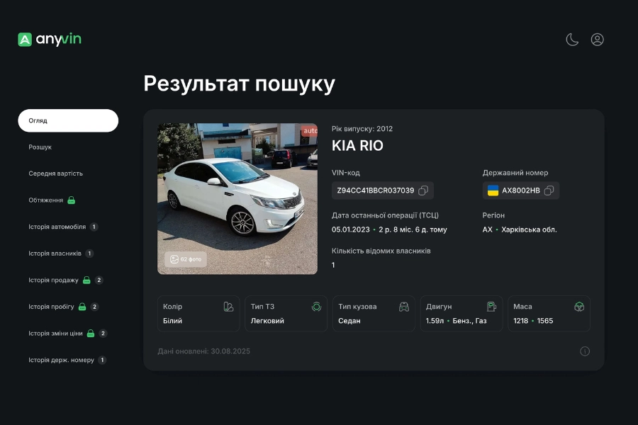 Пошук авто по VIN-коду: як убезпечити себе від неприємної покупки Пошук авто по VIN-коду: як убезпечити себе від неприємної покупки