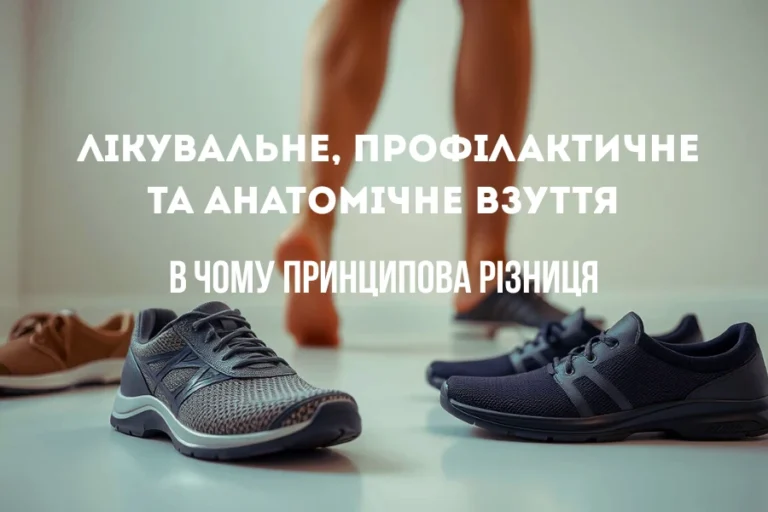 Лікувальне, профілактичне та анатомічне взуття: в чому принципова різниця