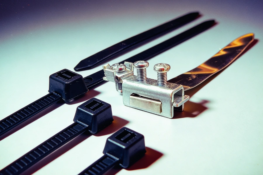 Основні відмінності між пластиковими та металевими стяжками