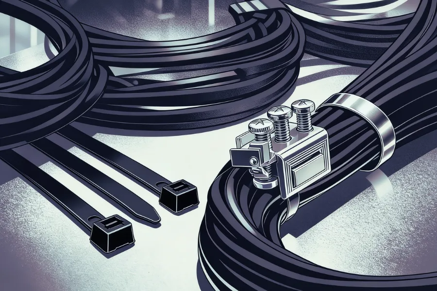 Пластикові кабельні стяжки: баланс універсальності та практичності