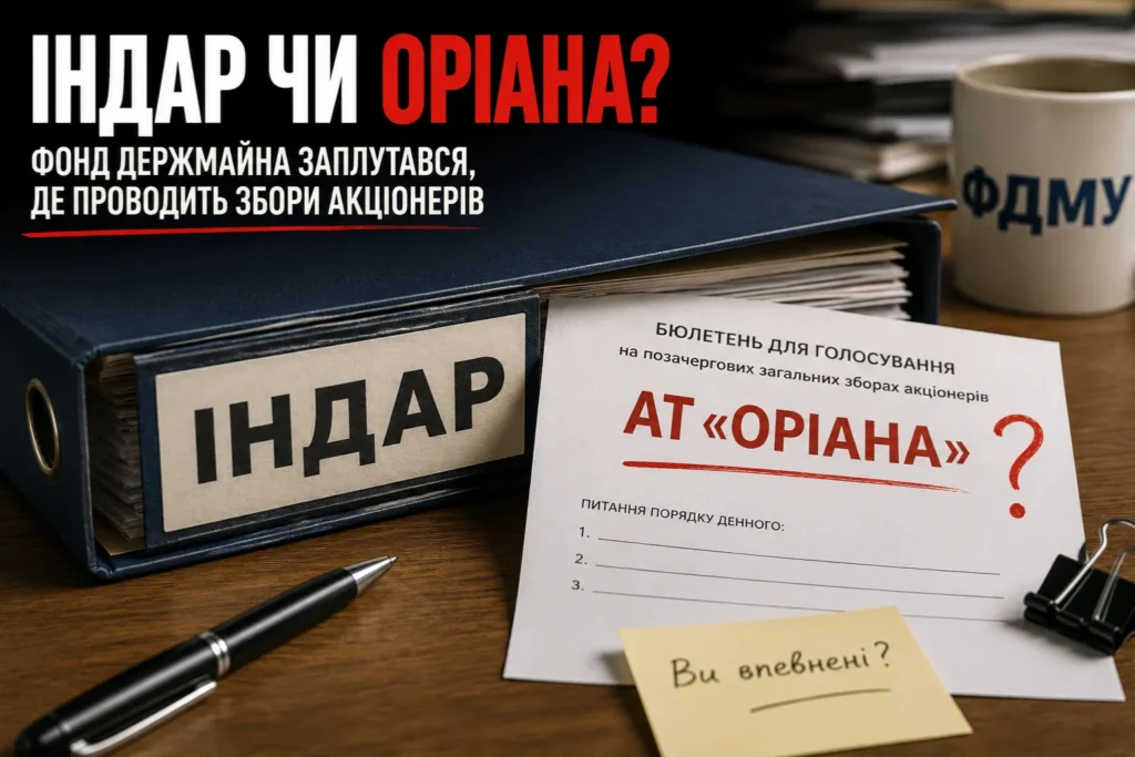 Індар чи Оріана: Фонд держмайна заплутався, де проводить збори акціонерів Новини Здоров'я, Новини Києва 2025 Новини Україн Індар чи Оріана: Фонд держмайна заплутався, де проводить збори акціонерів Новини Здоров'я, Новини Києва 2025 Новини Україн