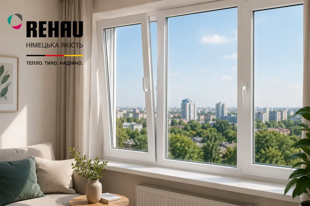 Металопластикові вікна REHAU: технології комфорту та енергоефективності
