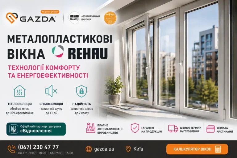 металопластикові вікна rehau 3