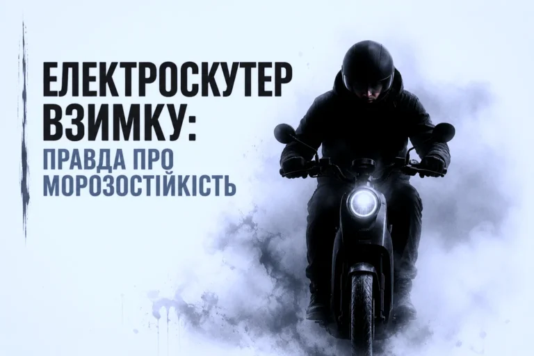 Електроскутер взимку: правда про морозостійкість