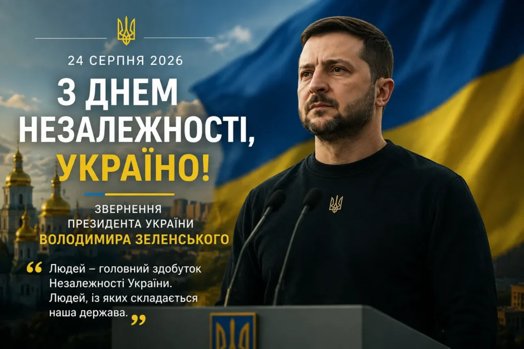 День Незалежності України 2026: привітання Зеленського, Кличка та редакції INFO TREND Новини Києва 2025, Новини України Незалежності
