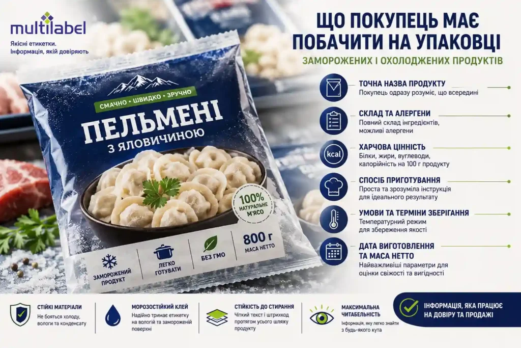 Етикетки для заморожених продуктів: вимоги до упаковки Новини Києва 2025 Новини Україн хороша упаковка 0