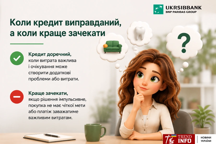 Коли кредит виправданий, а коли краще зачекати UKRSIBBANK 
