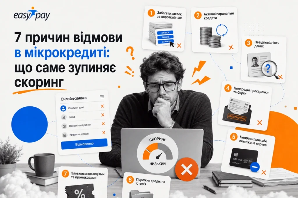 Чому відмовляють у мікрокредиті: 7 причин відмови і що зробити перед новою заявкою Економіка скоринг,МФО