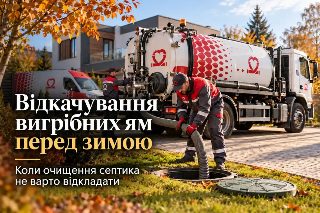 Відкачування вигрібних ям перед зимою: коли потрібно очистити септик Новини Києва 2025 Новини Україн Відкачування вигрібних ям 4